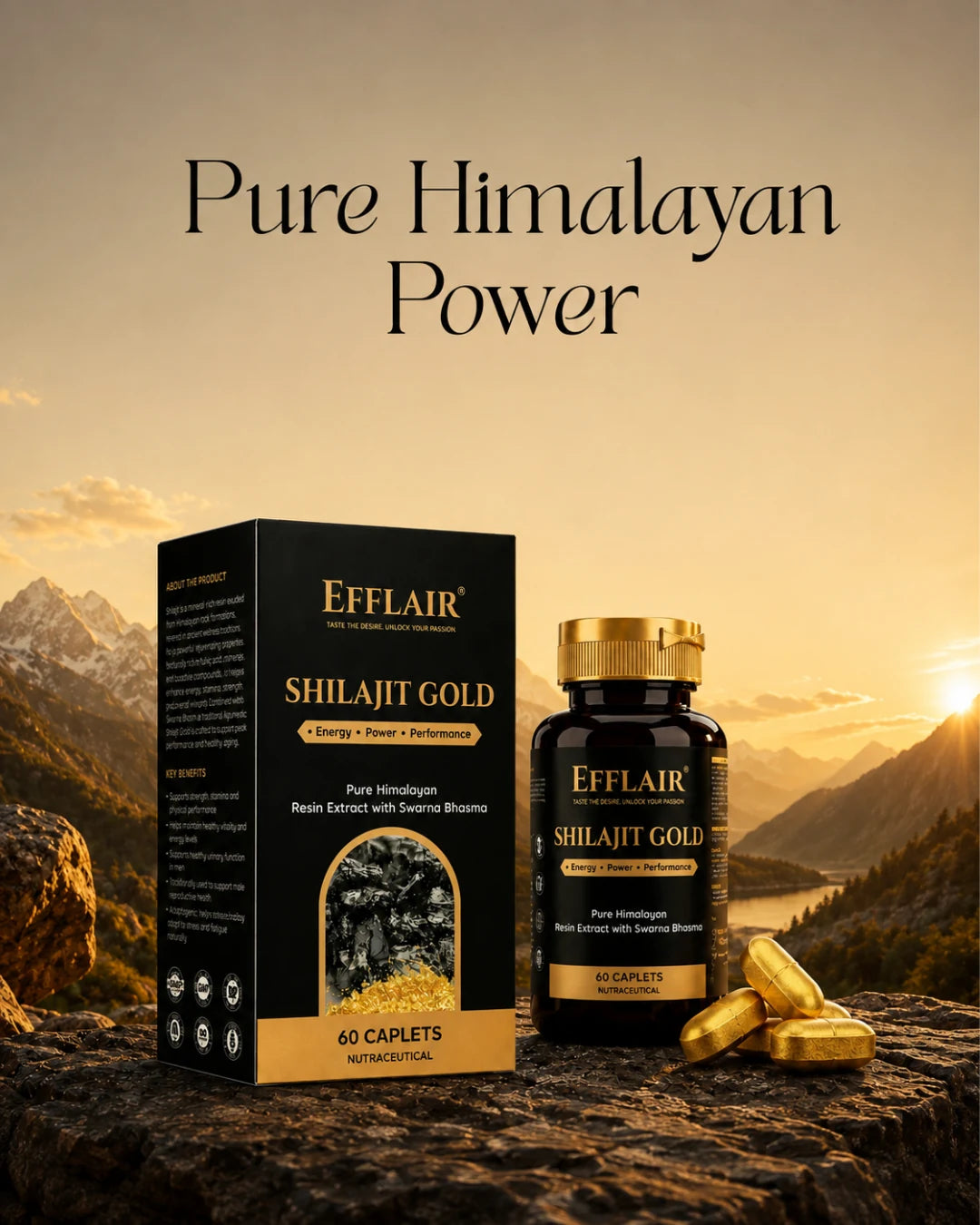 Efflair Shilajit Gold Caplet — view 1