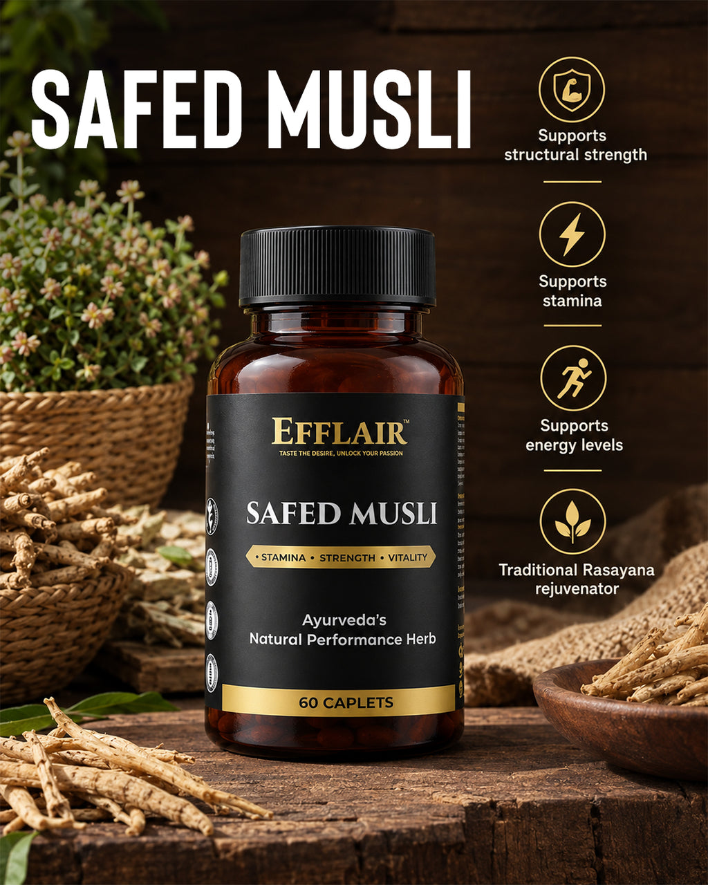 Efflair Safed Musli Caplet